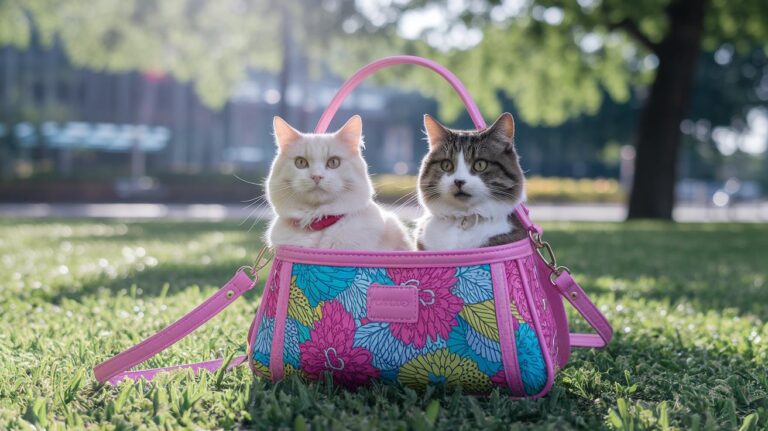2 Cat Purse Carrier For Stylish Pet Outings